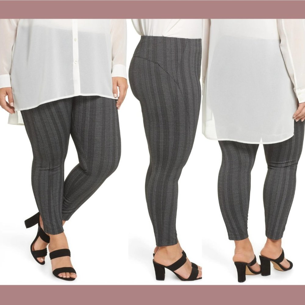 NWT $88 Lysse [ Plus 1X ] Ella High Waist‎ Shaping Ponte Leggings Black